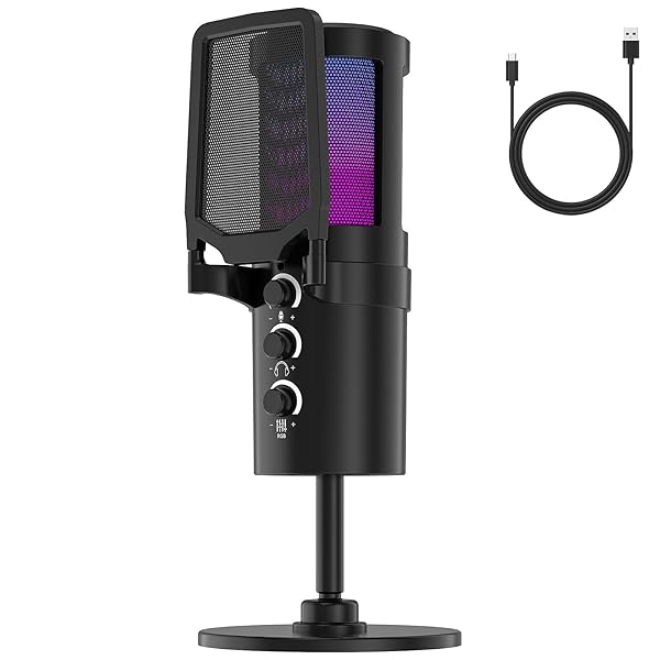 楽天市場】コンデンサーマイク USB マイク ゲーミングマイク PC マイク