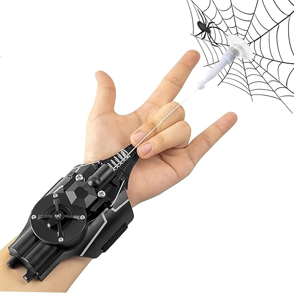 ウェブシューター、Web Shooter Bracers USB充電式スパイダーマン、ロープランチャー、スパイダーランチャーグローブ、ウェブシューターロールプレイおもちゃ、小型オブジェクトキャッチ ホリデーギフト対応画像