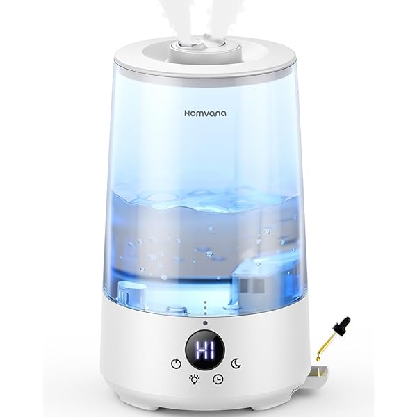 (ホムバナ) 加湿器 香り -【2025新御出まし3-インチ-1・16dB腹積もり】3.6L 上から水 ダブル吹出口, 大電気容量 節電 25第四次元年代順の継続動く 18畳まで相応う 空焚き押しとどめる 臥し所 卓上 今めかしい 7色LED点火装置 アロマディフューザー 超音波 Hum