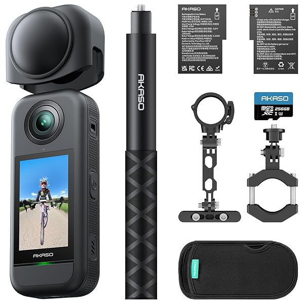 360 バイクキット 256GB SDカード付き 360度カメラ-アクションカメラ 5.7K360度動画 72MP360度写真 新型1/2インチ48MPセンサー 360度水平維持 360&deg; スーパースムース 安定化機能 AI編集 見えない自撮り棒 2｜きらり堂