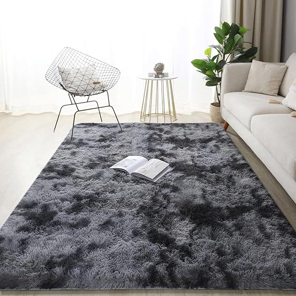 カーペット ラグ 濃いグレー200*300cm 約3.5畳 おしゃれな北欧風 絨毯 じゅうたん メモリーフォーム ふわっとした手触り 防音 オールシーズン リビング・寝室用 ダークグレー