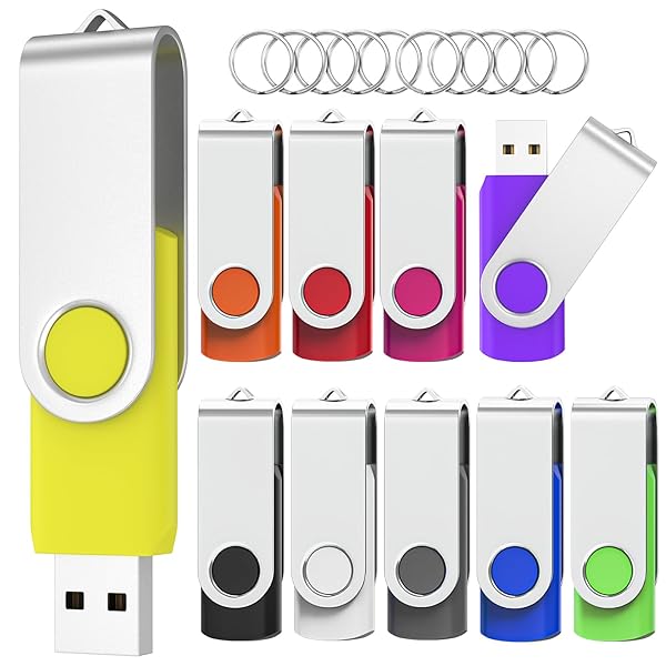USB記憶装置 64GB 10個書き割り USB20 高速道路 資料移らす 360度回転させる式心積もり ?サムドライブ 手当たりチェーン店