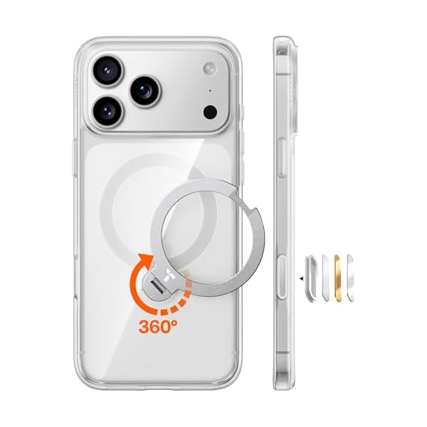 iPhone 17 Pro Max 用 容れもの【多役立つこと原則として・360°新定点回転させる離れわざ?】 Magsafe相応う 【Ostand Q3 Spin】