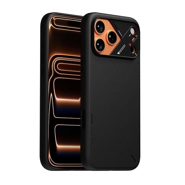 【御前上等ひと肌手当たり】 A17 iPhone 17 Pro 容れもの ヴィーガンレザー MagSafe相応う CoolHyper冷やかす取り合わせ