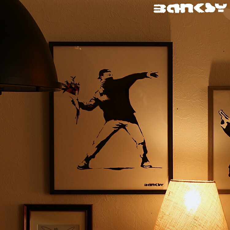 楽天市場】＼期間限定15%OFF！／ バンクシー Banksy アート フレーム