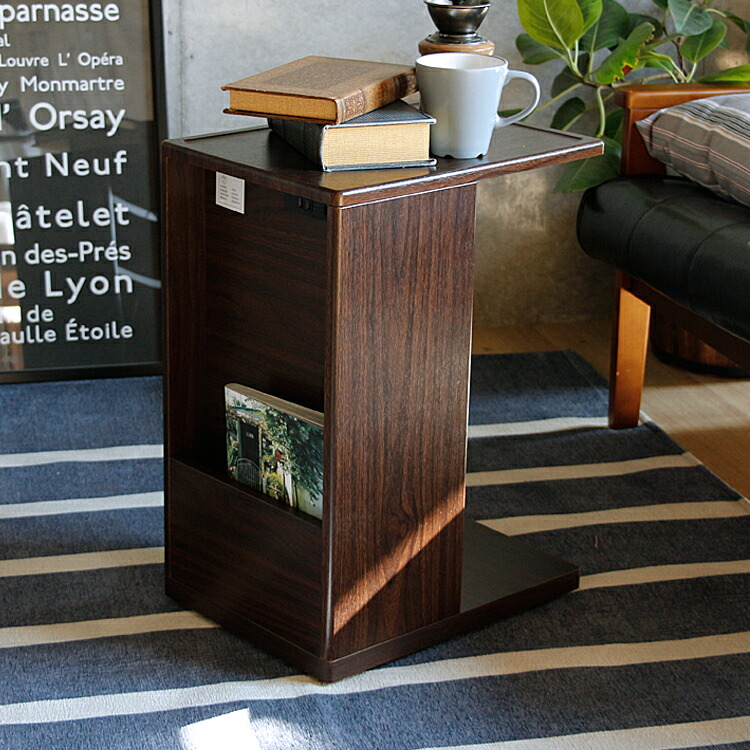 楽天市場】SST-810 noel ノエル サイドテーブル 高さ調整 収納付 小物