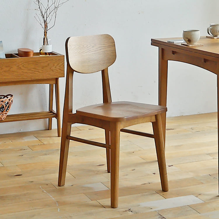 ダイニングチェア Rasic(ラシック) 板座タイプ ダイニングチェア ダイニングチェアー チェアー チェア rasic chair ナチュラル 木製チェア 板座 北欧 アンティーク風 ヴィンテージ レトロ 木製椅子 天然木 おしゃれ ラシック Rasic|キラリオ(インテリア 家具 通販)