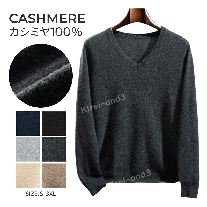 カシミヤ セーター メンズ カシミヤ100％ ニット セーター Vネック メンズニット メンズセーター 暖かさ 保温 保湿性 柔らかい 軽量 大きいサイズ 冷房対策 無地 長袖 職場 事務服 通勤 通学 春秋 春服 秋服 大人気 専門店 高品質 春着 秋着 LB-F9610