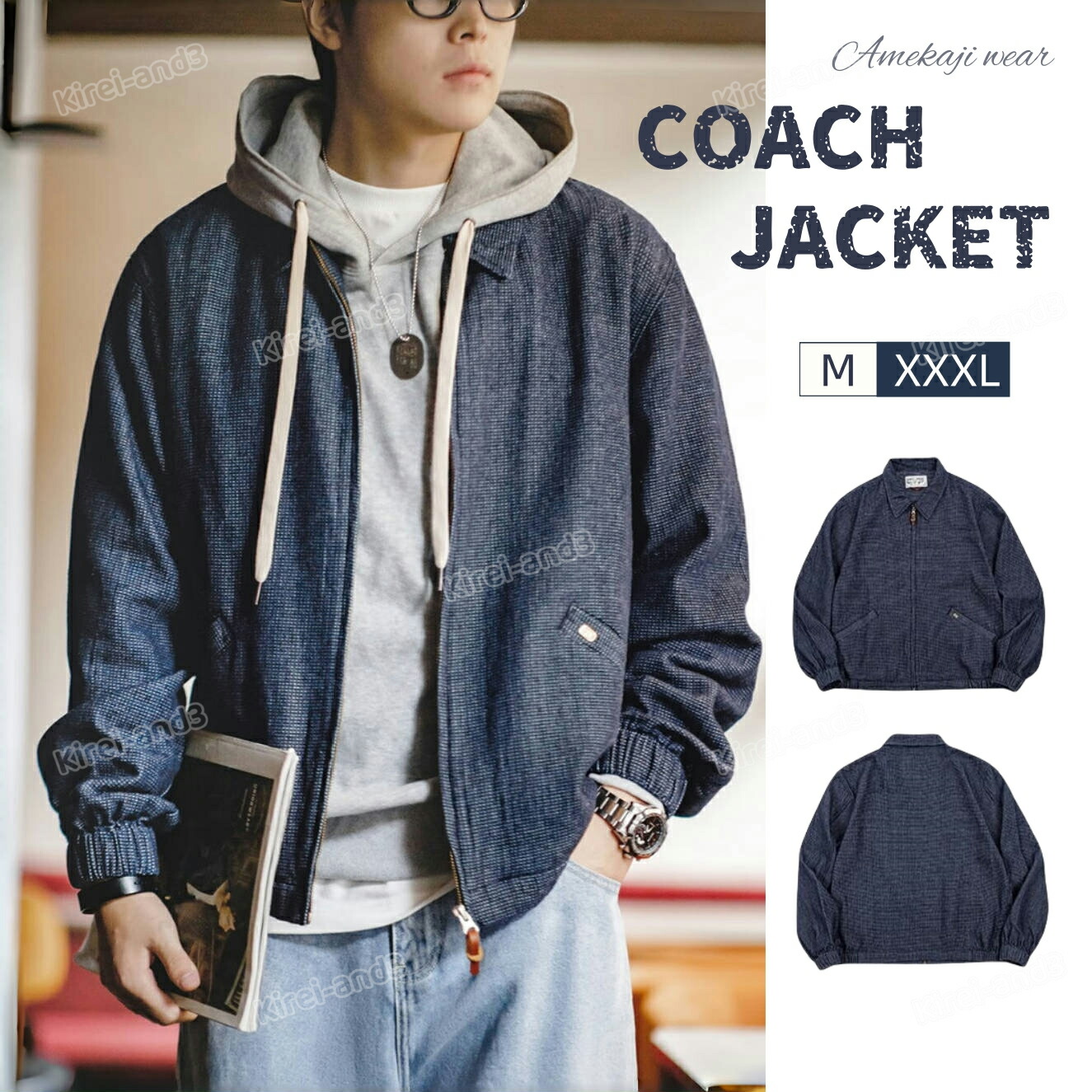 楽天市場】コーチジャケット メンズ 送料無料 デニム デニムコーチ