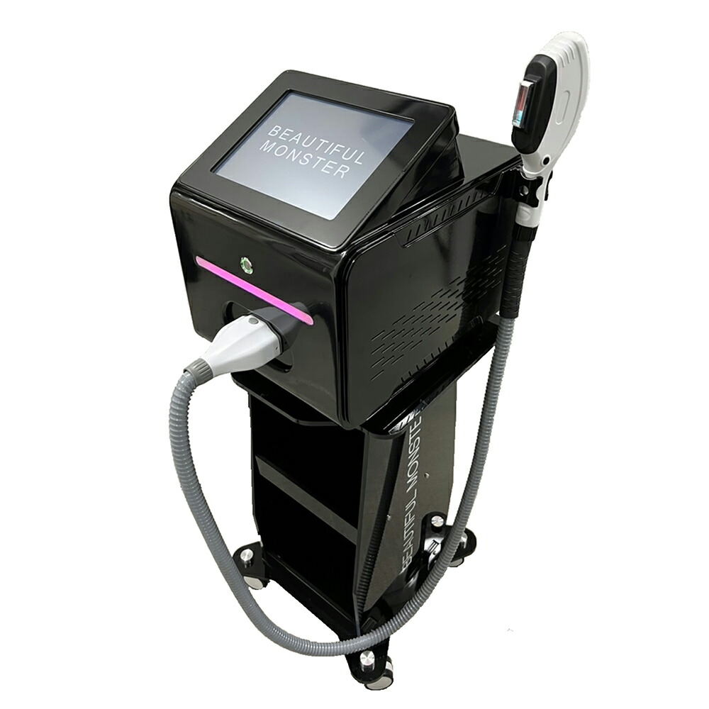 業務用脱毛機 GINZA BEAUTIFUL MONSTER 全身脱毛15分 1ショット0.1円 THR搭載 痛み軽減-10℃の氷結ヘッド メンズ レディース 日本製 脱毛+マルチフォトフェイシャル