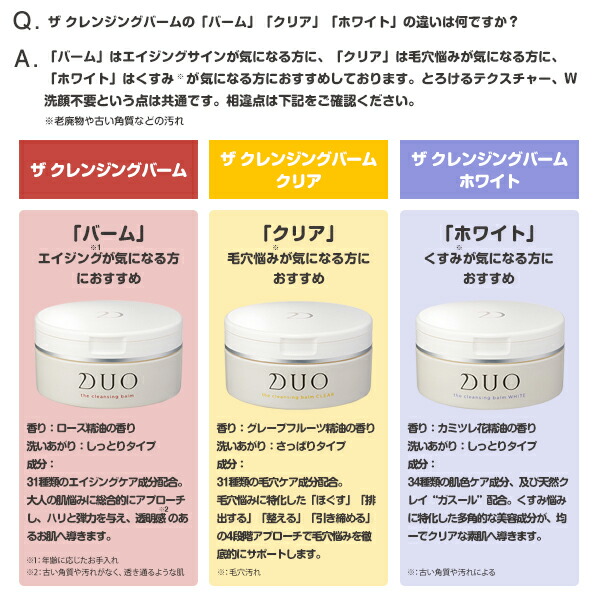 全品共通10％クーポンあり】DUO デュオ ザ クレンジングバーム クリア＜D.U.O.／デュオ＞【正規品】【ギフト対応可】