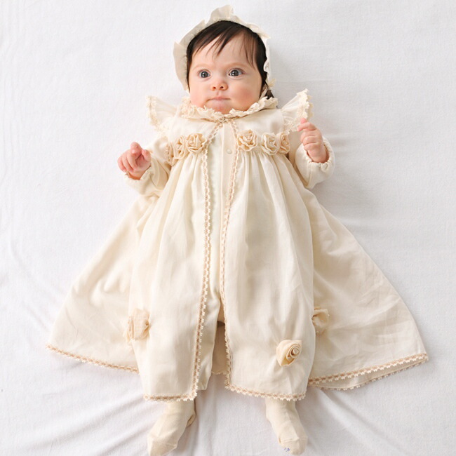 ギフトセット おしゃれ 1 2w 服 女の子 Ac 026 出産祝い 3点セット ローズのセレモニードレス 天使の糸 Mamma Amorosa Www Thebandfestival Com
