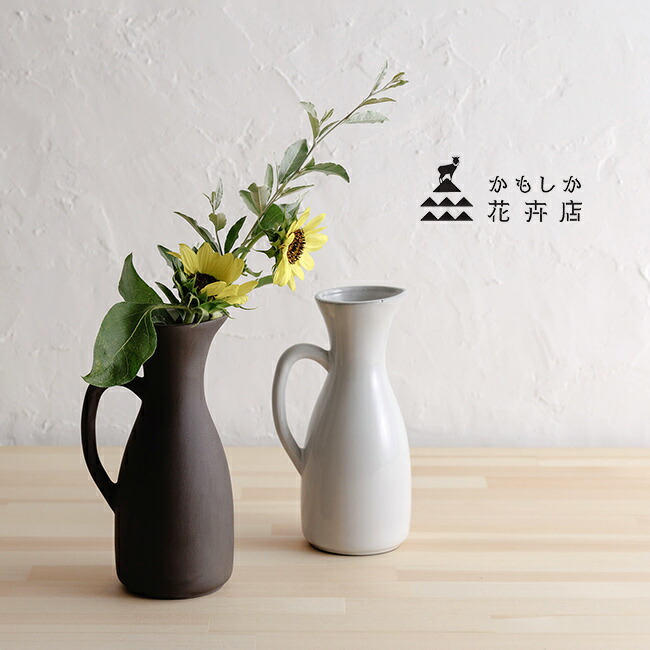 楽天市場】花瓶 おしゃれ 陶器 フラワーベース ピッチャー 水差し 白