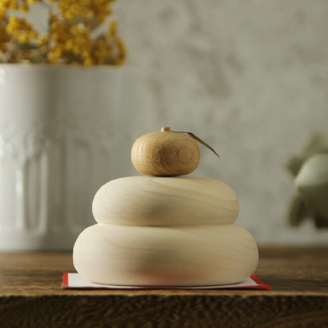 楽天市場】【特典あり】金運祈願の永世木彫り鏡餅 大[木製 鏡餅 金運