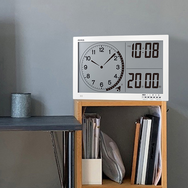 壁掛け時計 置き時計 掛け時計 置き掛け時計デジタル インフルエンザ 置き掛け時計 置き時計 掛け時計 表示切替 大画面 デジタル時計 時刻表示 タイマー機能 時計 大文字 シンプル カレンダー 機能 便利 年配 Mag大型タイマー タイムスケール Tm 606 デジタル 壁掛け 温