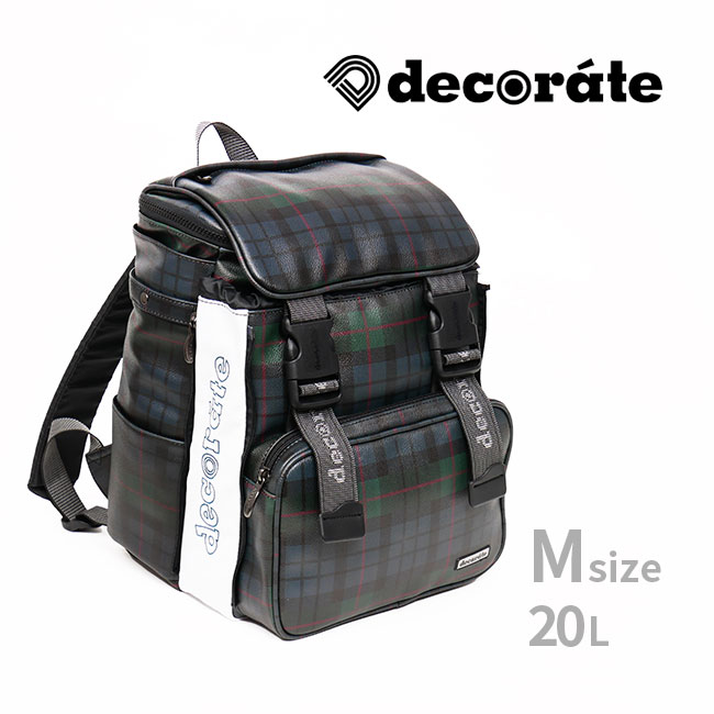 【特典あり】decorate デコレート Scachi 20L [スクールバッグ ラン活 バックパック リュックサック リュック型 ランドセル チェック柄 おしゃれ 大容量 大きめ 男の子 女の子 通学 登校 習い事 塾 A4 タブレット 教科書 収納 小学校 低学年 DMS-084 Mサイズ] 14,856円