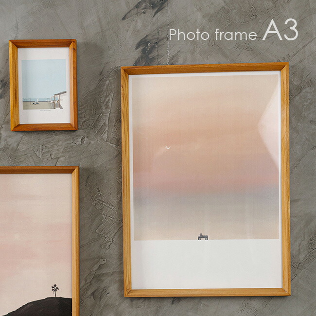 楽天市場】【特典あり】チーク古材フレーム A3 ナチュラル H-A3