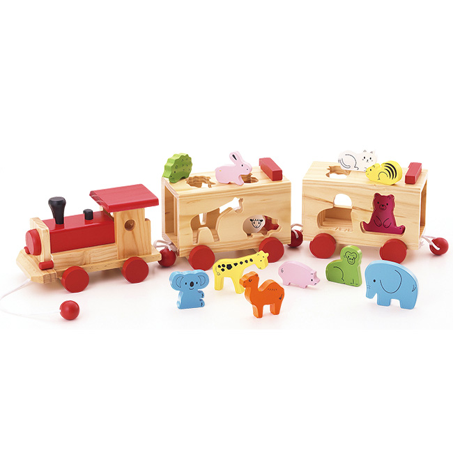 animal puzzle train