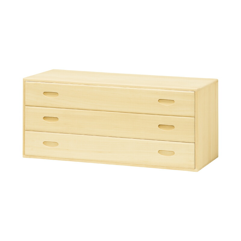 楽天市場】桐の収納家具 輝き三つ引き出し 鈴007 箱長の桐工芸品