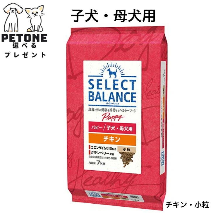 【ポイント１０倍＆10％オフクーポン配布中】セレクトバランス パピー チキン 小粒 子犬 母犬 7kg 正規品 ドッグフード ドライフード 犬のごはん 犬 7,841円