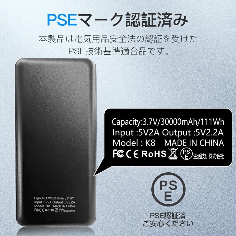 楽天市場】モバイルバッテリー 大容量 40000mAh 急速充電器 空調服 バッテリーセット 空調作業服 ネッククーラー 最大2A  2つUSB出力ポート LCD残量表示 スマホ充電器 軽量 持ち運び便利 地震/災害/旅行/出張/緊急用などの必携品(ブラック) PSE認証済 :  キリン国際 楽天市場店