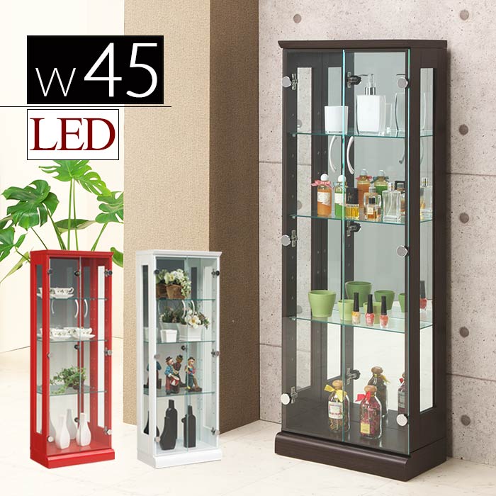 イギリスアンティークディスプレイケース 黒 赤 収納付き 楽天市場】ステンド 両開 ショーケース 幅80 飾り棚