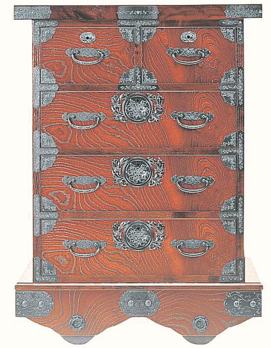 楽天市場】民芸家具 和たんす 和風 車チェスト 車たんす 100cm