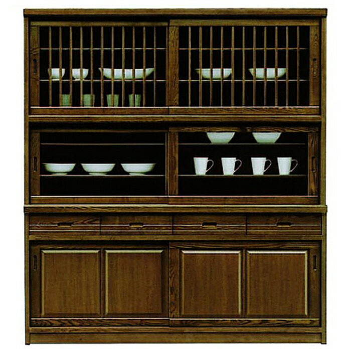 楽天市場】食器棚 キッチンボード 幅170cm 170cm幅 カップボード