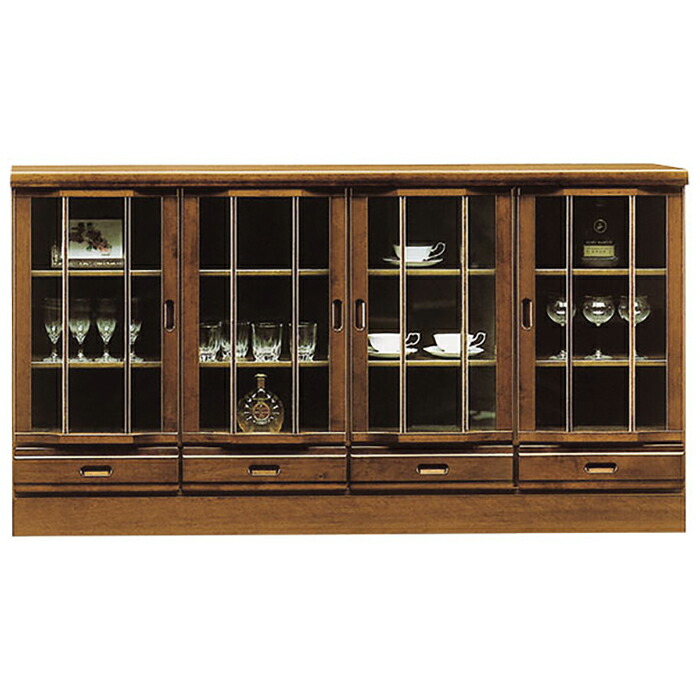 神居民芸 樺 カバ材 サイドボード ローボード キャビネット リビング