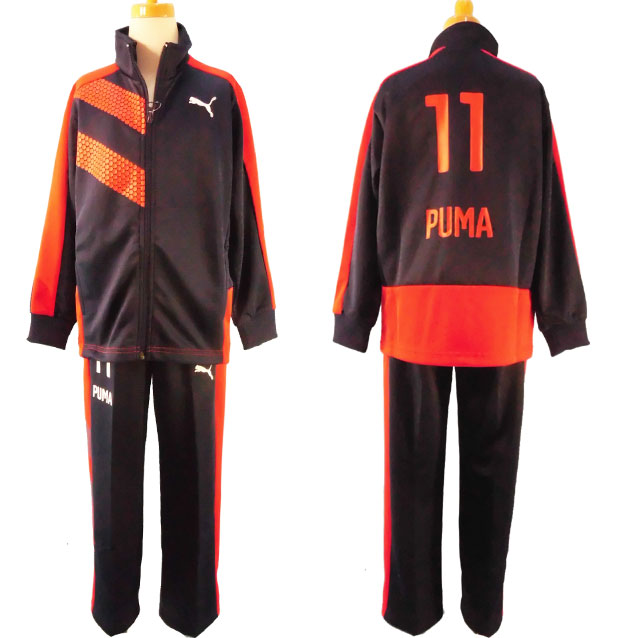 【貨物輸送無料】ピューマ PUMA ☆赤ちゃん用プルオーバー上下仕掛ける(2点仕掛ける/形づくる背広/上衣/ズボン下/ロゴタイプ/セットアップ/形づくる御召しもの/運動競技/部自然作用/競技大会◇120糎/130糎/140糎/150糎◇