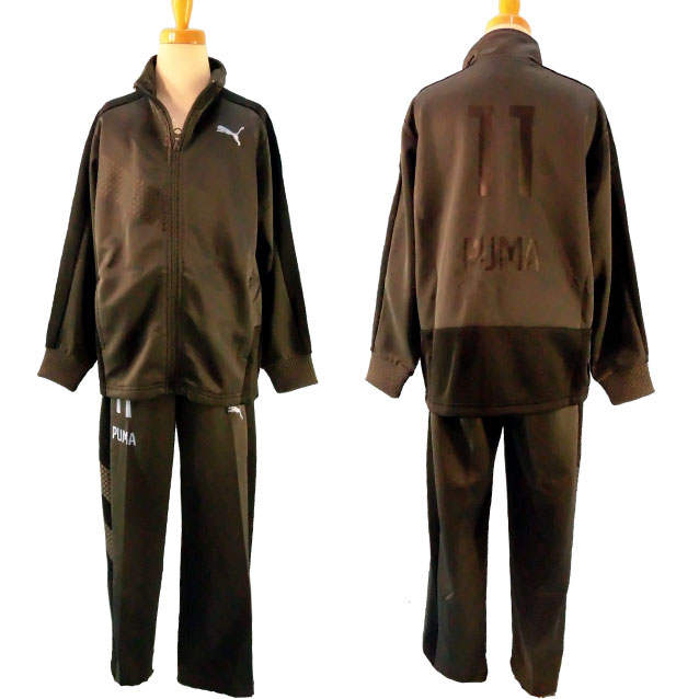 【貨物輸送無料】ピューマ PUMA ☆赤ちゃん用プルオーバー上下仕掛ける(2点仕掛ける/形づくる背広/上衣/ズボン下/ロゴタイプ/セットアップ/形づくる御召しもの/運動競技/部自然作用/競技大会◇120糎/130糎/140糎/150糎◇
