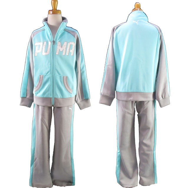 【貨物輸送無料】ピューマ PUMA ☆赤ちゃん用プルオーバー上下仕掛ける(2点仕掛ける/形づくる背広/上衣/ズボン下/ロゴタイプ/セットアップ/形づくる御召しもの/運動競技/部自然作用/競技大会