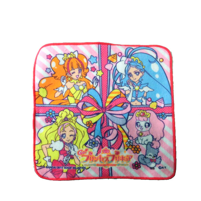 楽天市場 まほう使いプリキュア 魔法使いプリキュア 魔法つかいプリキュアハンドタオル シャーリングタオル キャラクタープリントタオル バンダイ キリンヤウェブショップ