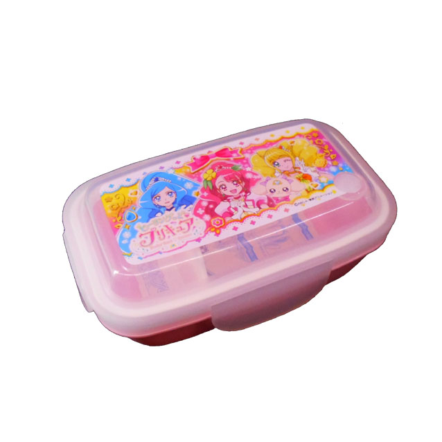 ヒーリングっどプリキュア☆ランチボックス/タイトランチ/お弁当箱（ドーム型）/4点ロック/電子レンジ！食洗機対応◇日本製◇画像