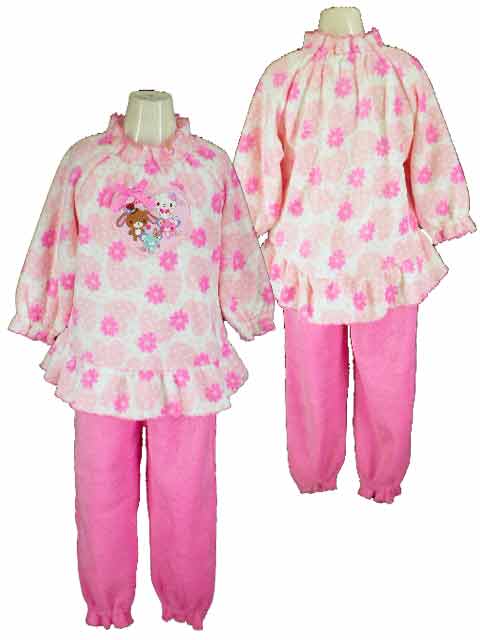 シュガーバニーズ☆マシュマロパジャマ/ふわふわパジャマ/カットパイルパジャマ◇100cm110cm120cm130cm◇画像