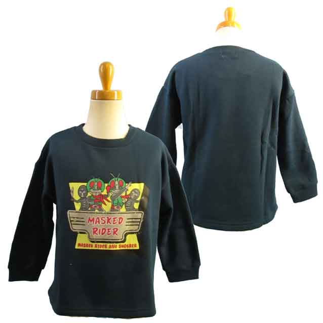 仮面ライダー/仮面ライダーシリーズ★長袖トレーナー プリントトレーナー 裏起毛 ボーイズ 男の子 子供 キッズ/90cm95cm100cm/110cm/120cm130cm◇バンダイアパレル◇画像