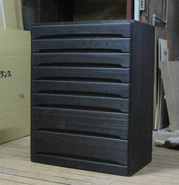 桐たんすチェスト桐タンス着物収納洋風モダン総桐チェスト箪笥８段・全段通し棚板　製造直売商品番号7556｜きりやさん