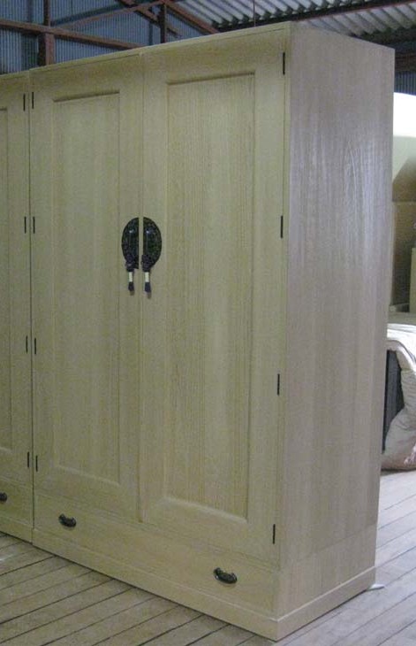 洋服箪笥ロッカー国産間口1200mm総桐洋服箪笥・重ね式　製造直売商品番号7620