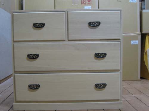 楽天市場】総桐無垢材 押入れ中段 引き出し付(鍵付) 間口1900