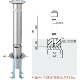 人間宅送りとどける不可 帝金 KS10CTS-SD バリ鉄道車両上下式 判定基準 ステンレス鋼製 差しわたし114.3粍