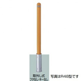 リクシル 間隔文字かばい立て（車止め） LNK61 R60型 取りはらい式 フタなし・手当たりなし 標準尺度型
