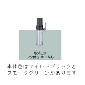 リクシル 間隔文字差し固める（車止め） LNH43 G型 取りはらい式 フタ付き添い人・足がかりなし マイルドブラック