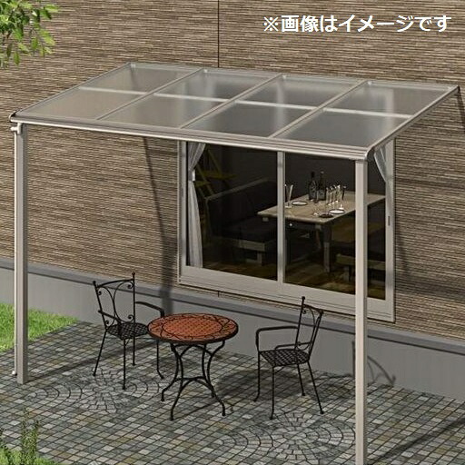 【送料無料】 キロスタイルテラス F型屋根 1階用 2.5間（1間＋1.5間）×6尺ロング柱仕様 ポリカーボネート 積雪20cm対応 #2019年の新仕様