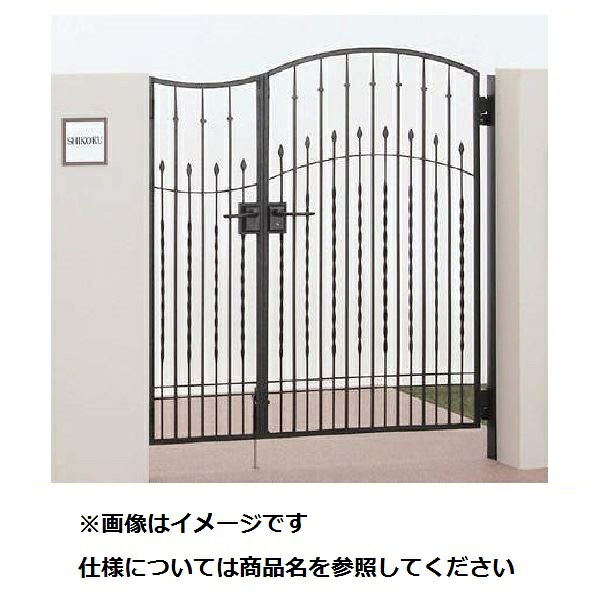 【貨物輸送無料】【法人様押さえる商いもの 人間宅・一こま送りとどける不可】四国化成 ブルーム門扉 M3型 柱遣りかた 両開き仕掛ける 0812『論理ゲート 部材 庭園 住みか 外辺部 部屋の入り口 塀 壁 diy 今めかしい 鋳込み 洋風 門扉』 黒いこと無光沢