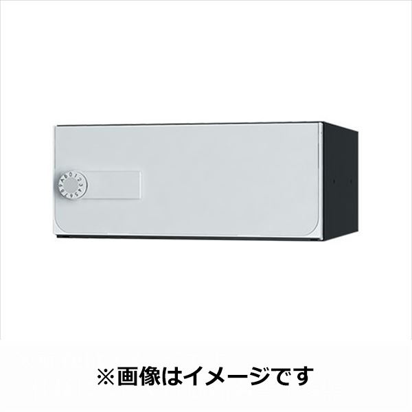 ナスタ 大型郵便物対応 集合住宅用ポスト 前入後出タイプ 上開き 静音大型ダイヤル錠 KS-MB7102PY-L-W 屋内用 ホワイト