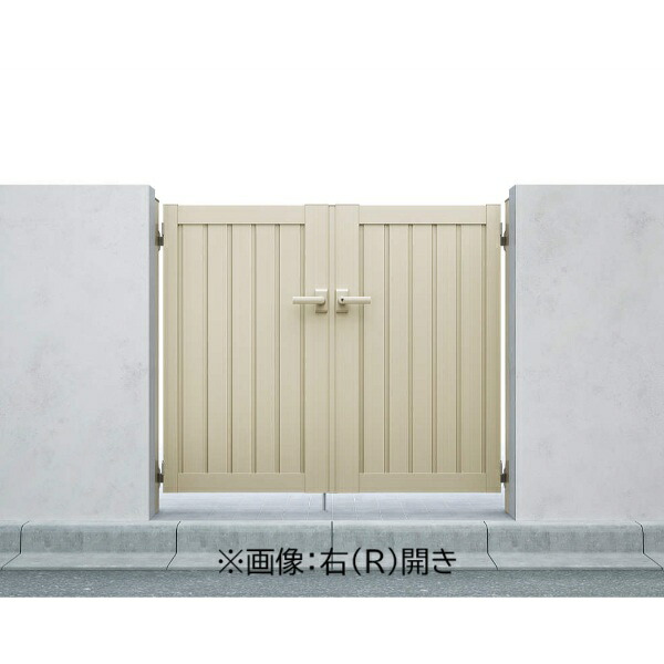 【送料無料】YKKAP シンプレオ門扉TM1型 両開き 門柱仕様 11-18L HME-V-TM1 『たて目隠しデザイン』『ゲート 部材 ガーデン 住宅 境界 入口 塀 壁 diy おしゃれ 形材 門扉』