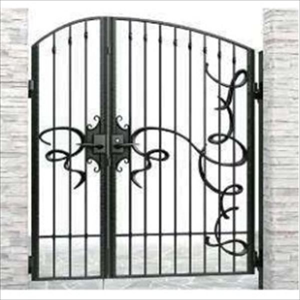 【送料無料】YKKAP シャローネ門扉 EB01型 親子開き 門柱仕様 04・08-14 TMC-EB01『ゲート 部材 ガーデン 住宅 境界 入口 塀 壁 diy おしゃれ 鋳物 洋風 門扉』