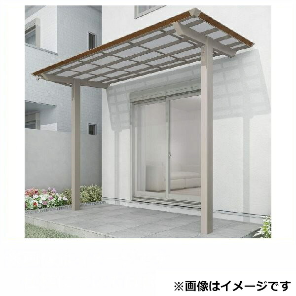【送料無料】 【法人様限定商品 個人宅・現場配送不可】四国化成 スマート トップ 基本セット 中柱仕様 延高 間口2534×5尺（1540） SMTRCE-K2515 木調タイプ/熱線吸収ポリカ