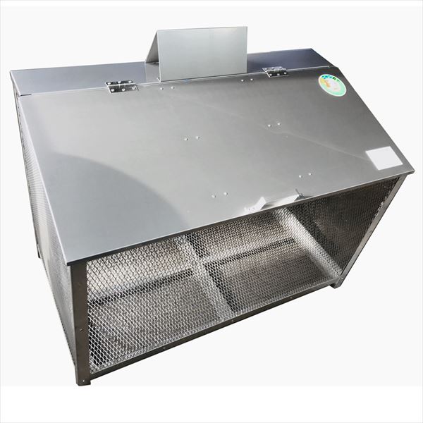 ステンレス鋼光 ゴミ納めるBOX  ワンニャンカア FH-120M 認知的内容量575L 掛け目30kg 6～8一戸用『 紙くずかご ゴミストッカー ゴミ寄せあつめる庫 室外 烏打つ手 』