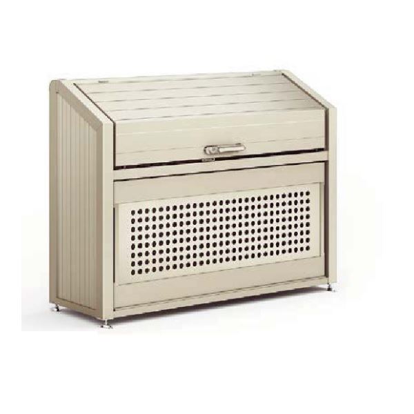 【集合住宅向け】リクシル ゴミ収納庫PB型 1400 奥行700 単体(W１)1800 『 ゴミ ダスト ボックス ステーション コンテナ ストッカー ダストボックス ダストピット 屋外 大型 マンション アパート 』 ステンカラーＳ